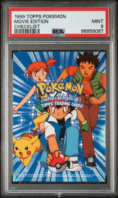 PSA 9 - Checklist (Topps Pokemon Movie Edition)